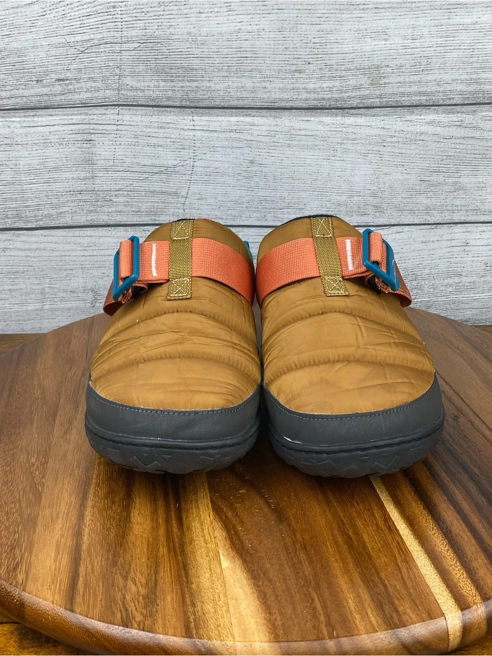 Chaco Ramble Puff Clog Retro Camel Brown Cozy Slip On Shoe Men’s Size 12